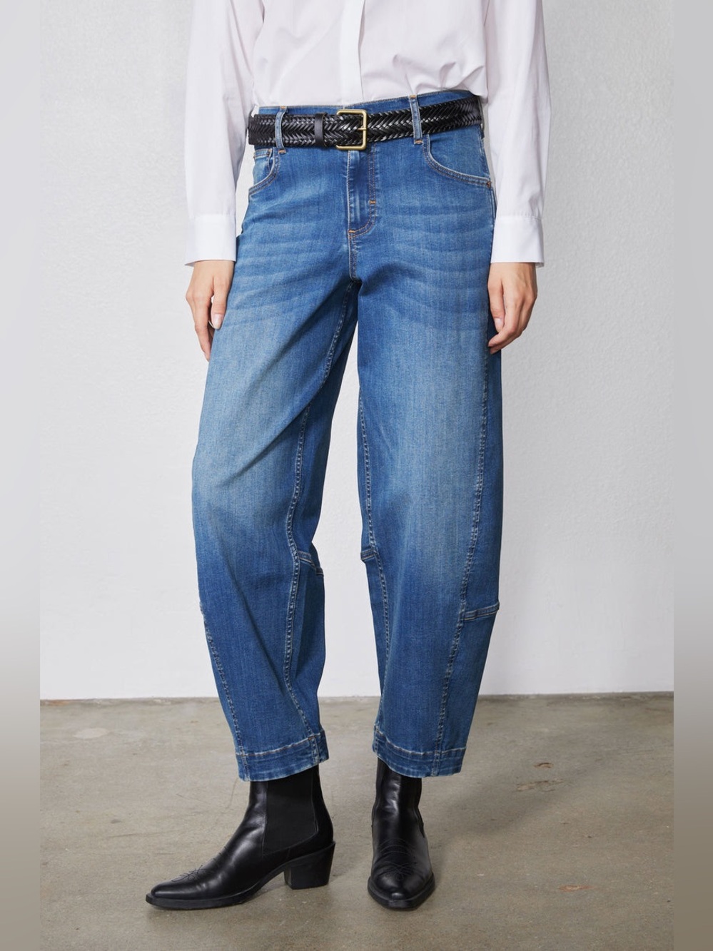 Ruti The Ultimate Barrel Jeans 2.0 Indigo Blue Wash Women’s Size 12 Inseam 26”